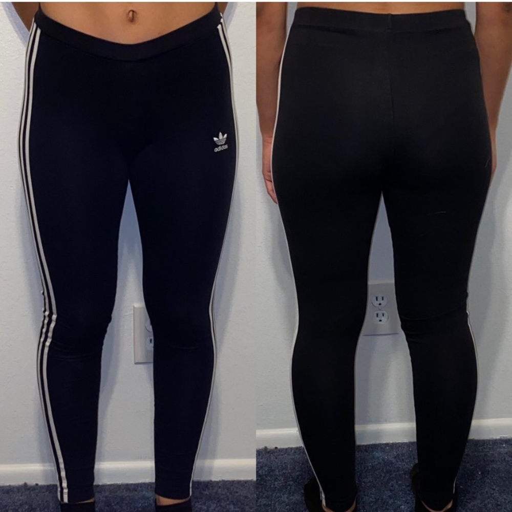 adidas black cotton leggings!